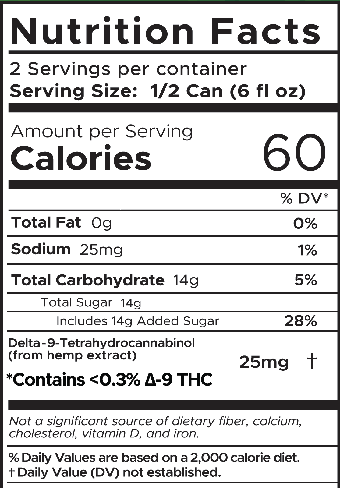 Delta 9 THC Seltzer 4 Pack - High Dose - Sampler Bundle