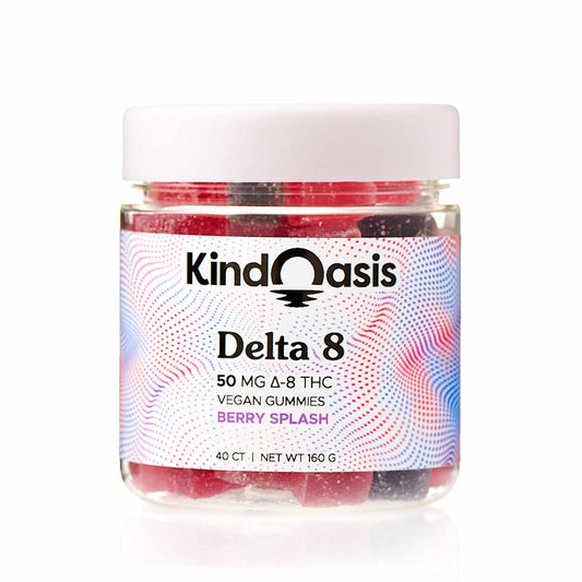 Delta 8 THC Gummies 50mg - 40ct Berry Splash